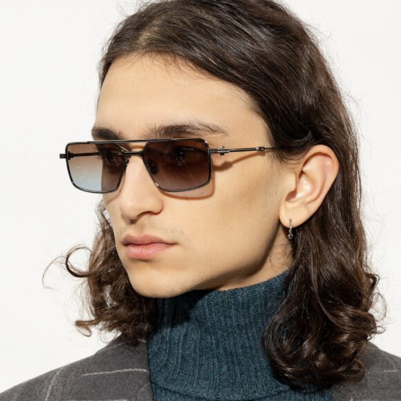 NEW VALENTINO V-SEI VLS-111C  TITANIUM UNISEX VALENTINO SUNGLASSES VLS-111C - Picture 2 of 11